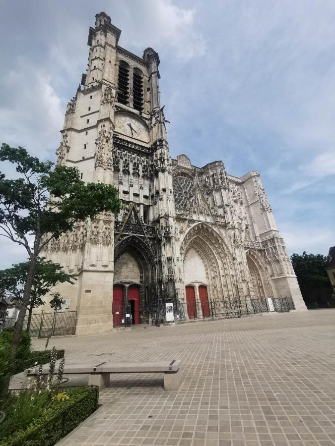La Marmotte De La Cathedrale - Calme - Jardin Apartment Троа Екстериор снимка